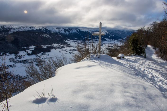 La croix de Jaume en hiver