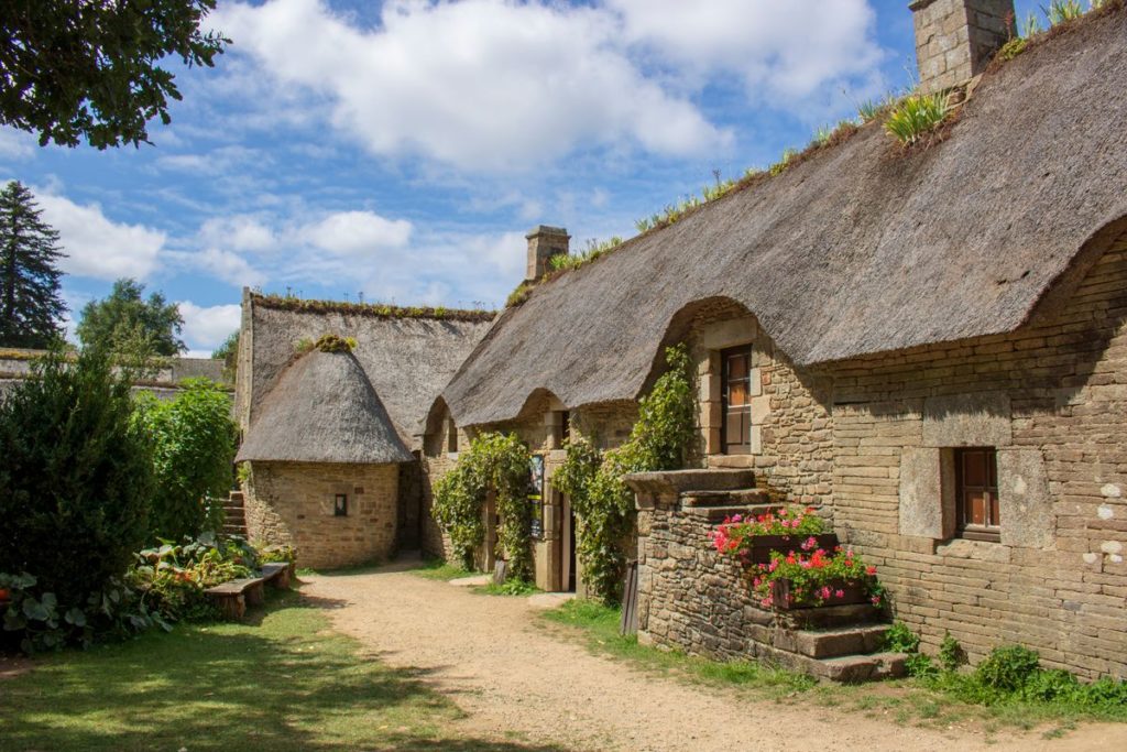 Maison traditionnelle-bretonne de Poul-Fetan, Morbihan, Bretagne